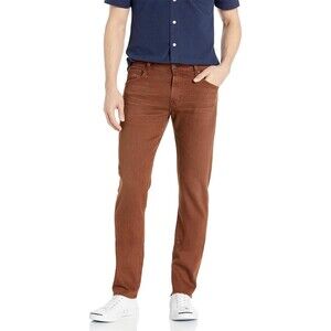 AG Adriano Goldschmied Tellis Jeans Mens Brown Slim Tapered 32 X 35